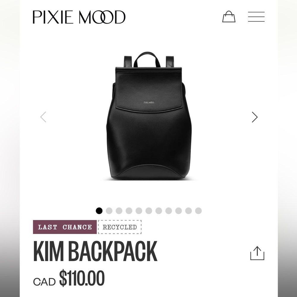 BNWT pixie mood‎ Kim backpack